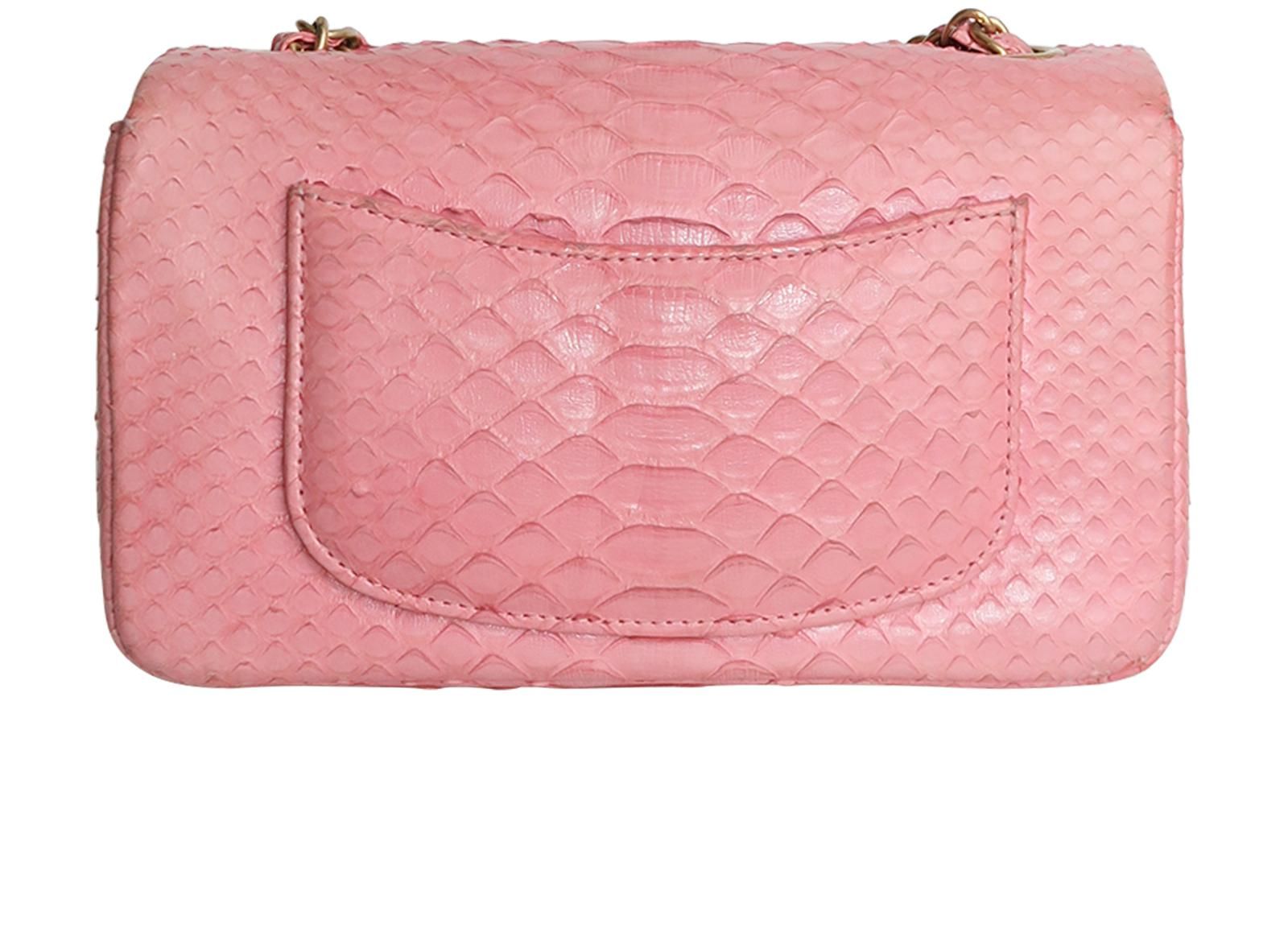 Chanel Python Rectangular Mini Classic Flap Bag, &pound;2,500, Back view